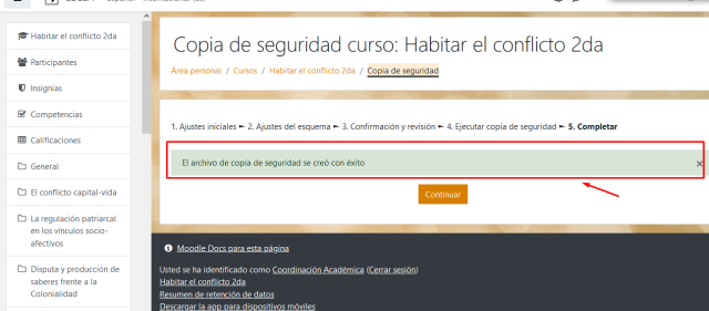 copia de seguridad