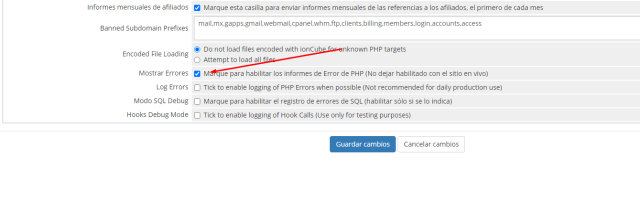 displayerror